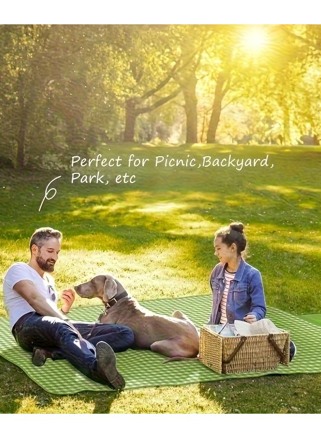 Extra Large Yellow Outdoor Camping Blanket 70x70 Inch Portable Picnic Beach Mat - Image 5