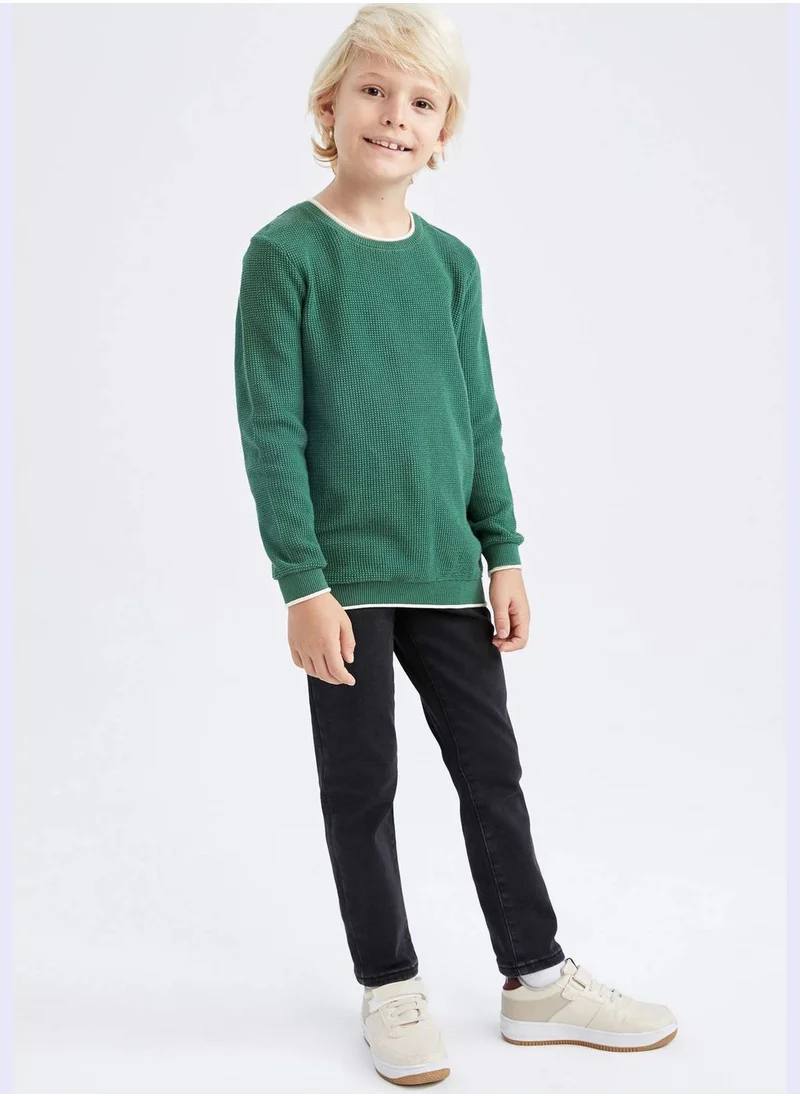 DeFacto Boy Regular Fit Crew Neck Pullover