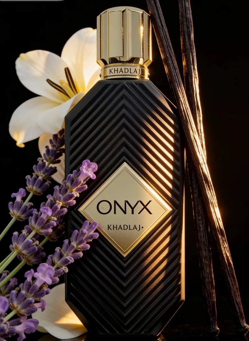 خدلج عطر أونيكس جولد من خدلج للجنسين – أو دو برفيوم فاخر برائحة خشبية دافئة بالفانيليا والتوابل – ثبات عالي – مناسب للسهرات والمناسبات –100 مل - Image 3
