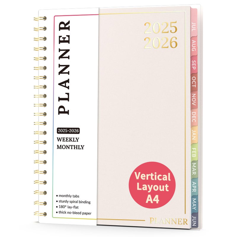 Forvencer Teacher Planner 2025-2026, Forvencer Academic Planner from Jul 2025 - Jun 2026, 8.5"x11", Weekly & Monthly Calendar Planning Book with 7 Periods, School Lesson Agenda with Subjects, Pastels Teacher - Image 1