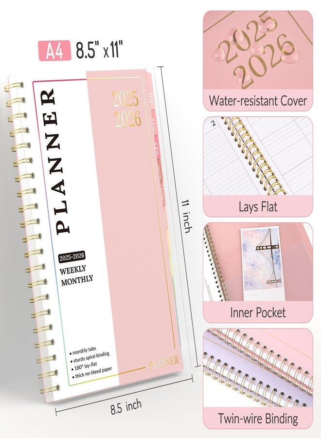 Forvencer Teacher Planner 2025-2026, Forvencer Academic Planner from Jul 2025 - Jun 2026, 8.5"x11", Weekly & Monthly Calendar Planning Book with 7 Periods, School Lesson Agenda with Subjects, Pastels Teacher - Image 4