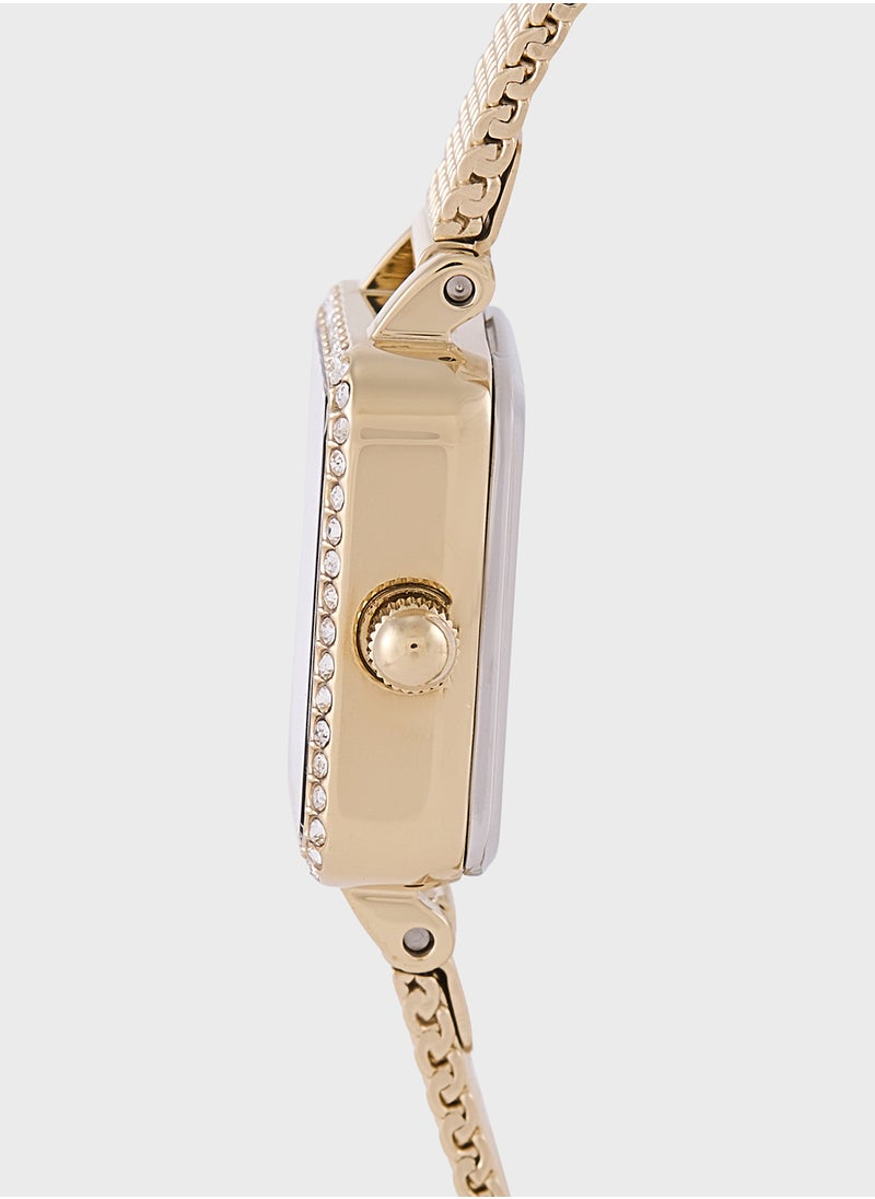 DANIEL WELLINGTON Quadro 18mm Yellow Gold Watch  - Image 3