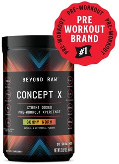 BEYOND RAW Raw Concept X Clinically Dosed Pre-Workout Powder Contains Caffeine 20 Servings  - Image 3