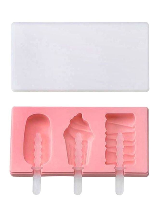 Beauenty Silicone Ice Cube Mould Pink 9.1x18.2x2.3cm