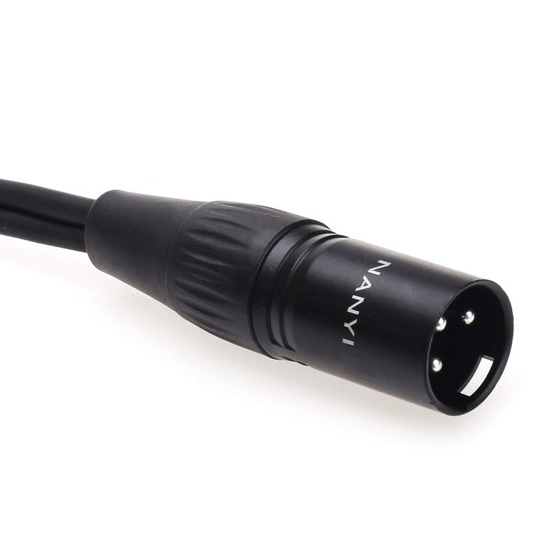 NANYI XLR Splitter Microphone Cable XLR to XLR Patch Cables 3-Pin XLR Male to Dual XLR Female Y Cable Adaptor mic Cable DMX Cable Patch Cords with Oxygen -5FT - Image 3