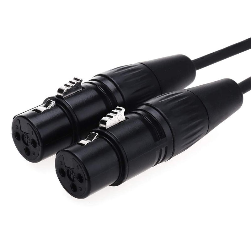 NANYI XLR Splitter Microphone Cable XLR to XLR Patch Cables 3-Pin XLR Male to Dual XLR Female Y Cable Adaptor mic Cable DMX Cable Patch Cords with Oxygen -5FT - Image 4