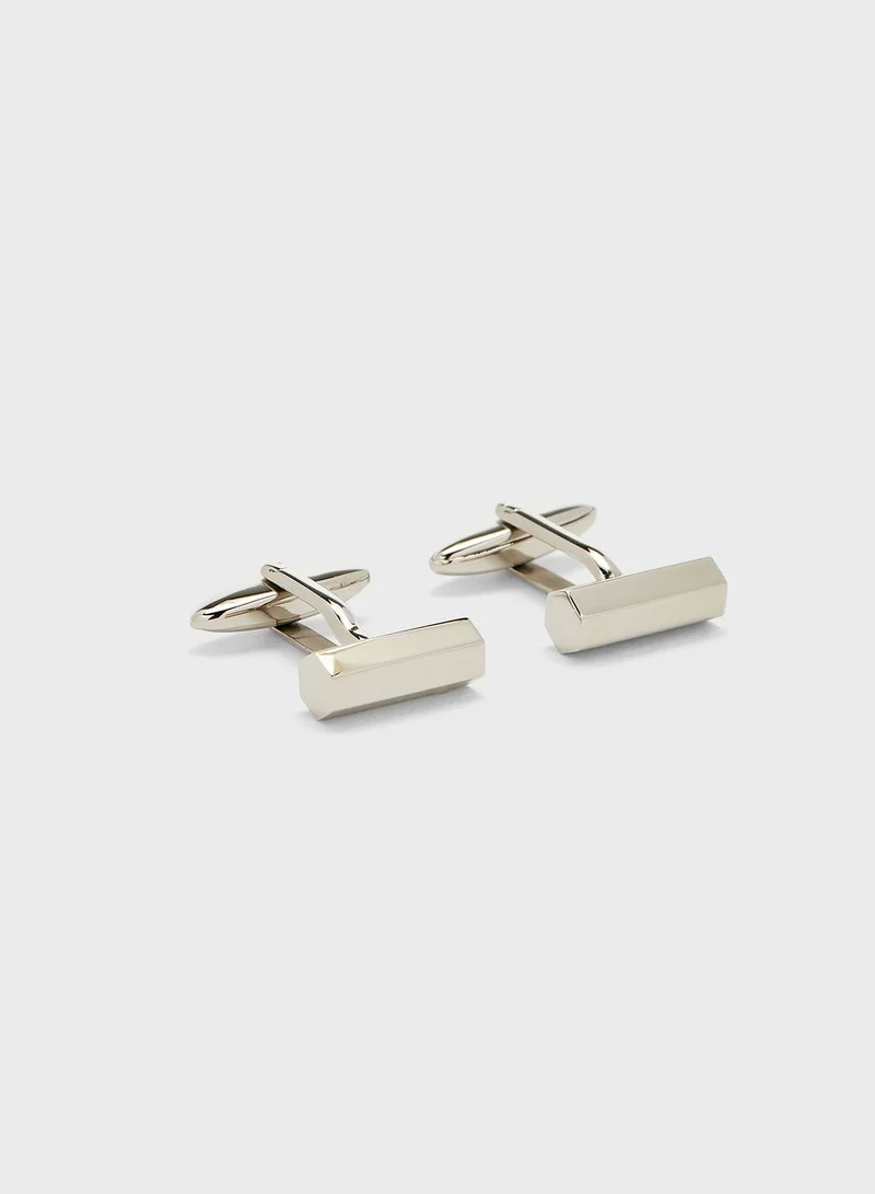 BUCKLEY LONDON Hexagonal Bar Cuff Links