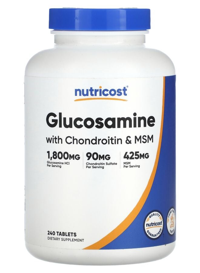 Nutricost Glucosamine with Chondroitin & MSM 240 Tablets