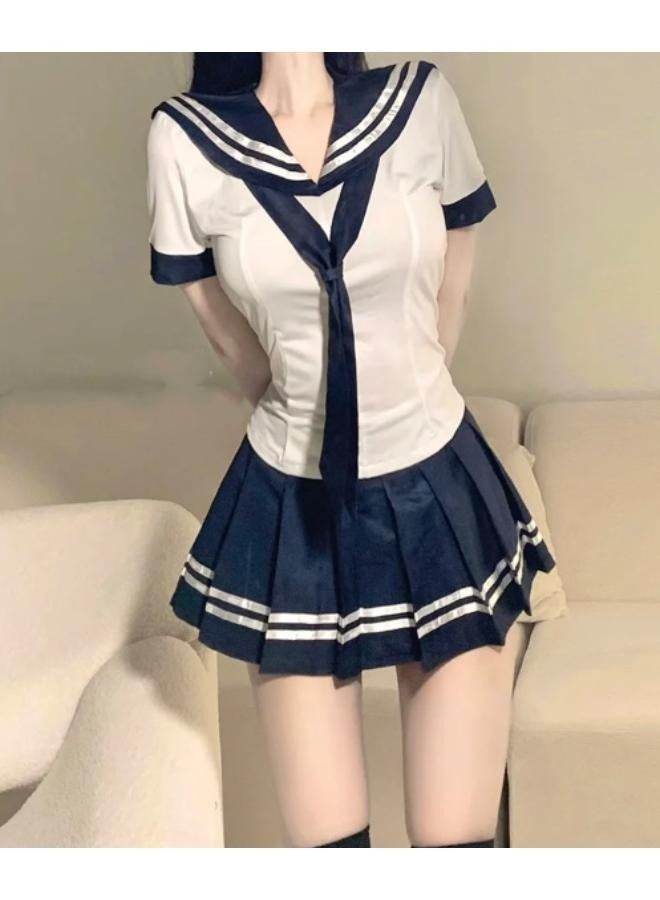 Women's School Girls Uniform Outfits Sailor Suit Japanese Anime Cosplay Costumes NO: 2061 - Image 2