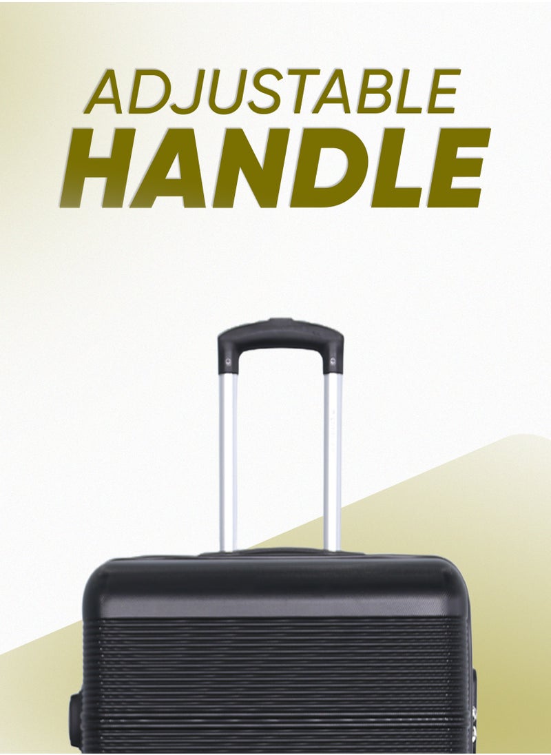 STARLIFE - 3 Piece ABS Hard side Trolley Luggage Set Spinner Wheels with Number Lock - Image 1