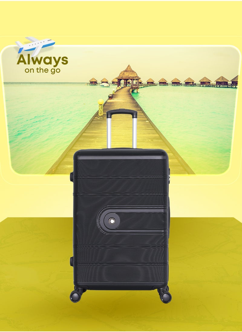STARLIFE - 3 Piece ABS Hard side Trolley Luggage Set Spinner Wheels with Number Lock - Image 1