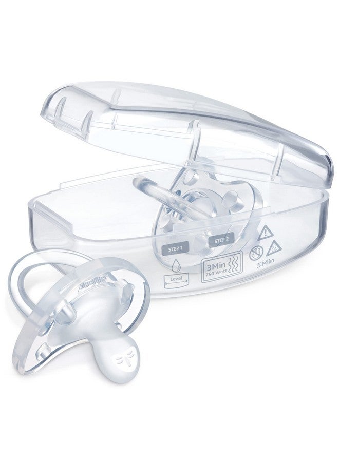 شيكو لهاية تشيكو فيزيوفورما، قطعة واحدة من السيليكون الناعم ١٠٠٪ للأطفال من عمر ٠ إلى ٦ أشهر | خالية من البيسفينول أ واللاتكس | علبة تعقيم قابلة لإعادة الاستخدام | شفافة، ٤ قطع - Image 3