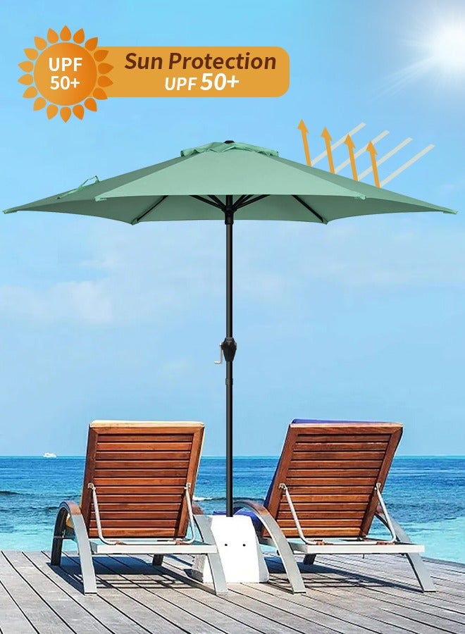 Snooe Outdoor Umbrella Steel Pole UPF50+ Protection Large Sun Shade Balcony Parasol for Outdoor Garden Backyard, Umbrella without base - Image 2