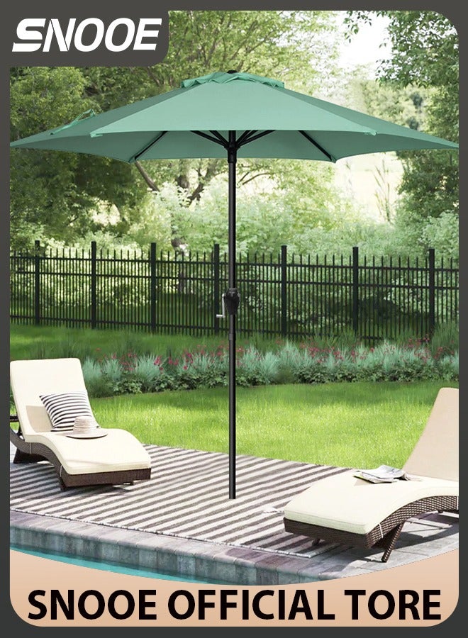Snooe Outdoor Umbrella Steel Pole UPF50+ Protection Large Sun Shade Balcony Parasol for Outdoor Garden Backyard, Umbrella without base - Image 1