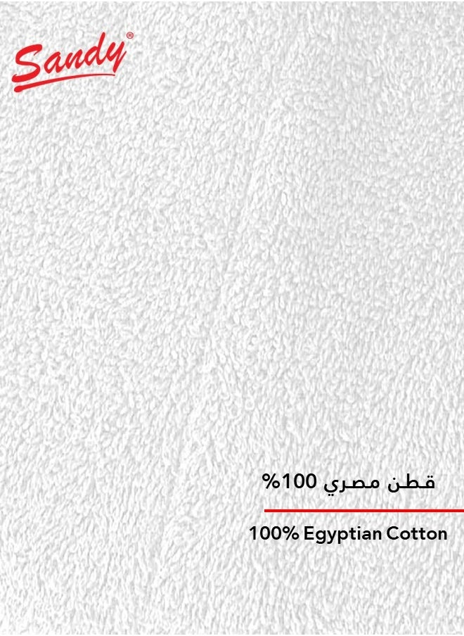 ساندي روب استحمام ساندي فائق الامتصاص قطن 100%, مصمم بياقة مع جوانب ناعمة, مثالي للسبا والاستحمام, مناسب للجنسين, مقاس 2XL/XL, أبيض  - Image 4