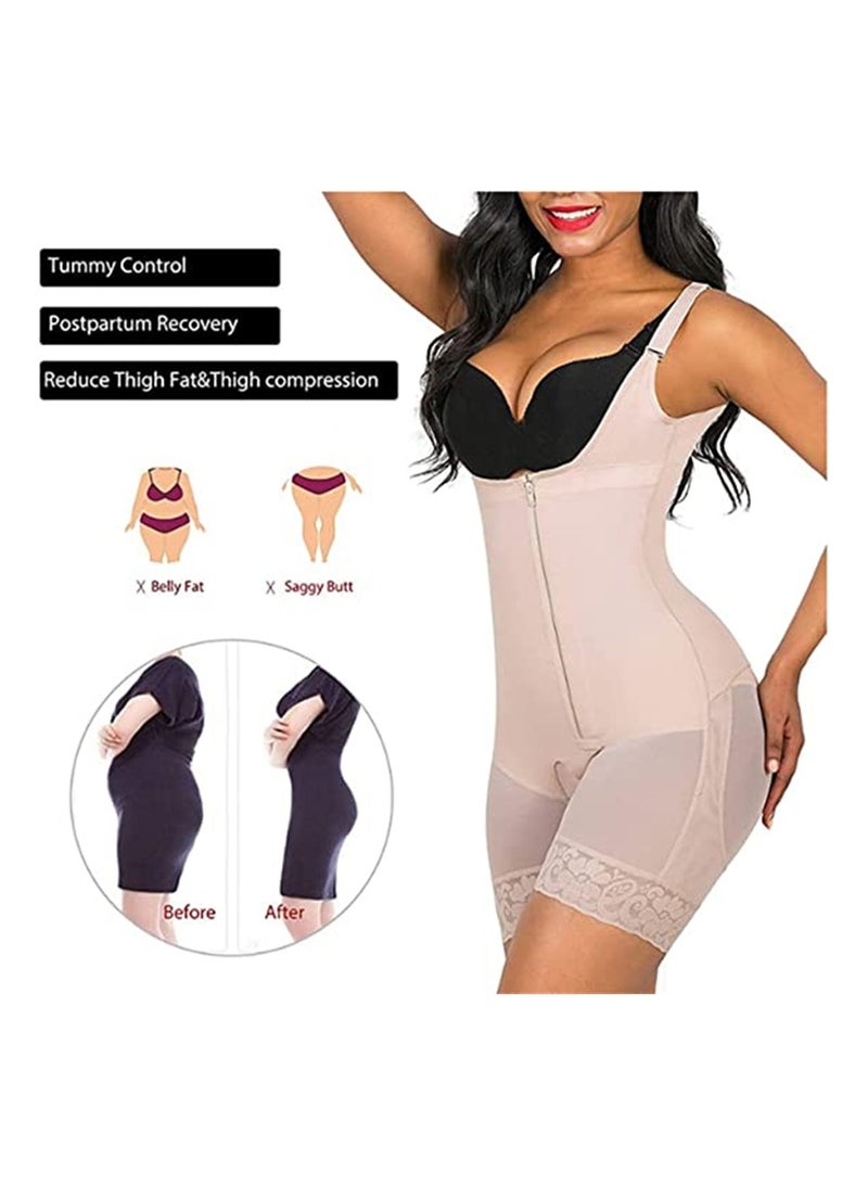 KASTWAVE Women Bodysuits Beige Shapewear for Women Body Shaper Slimming Shapewear Flat Stomach Corset Shaping Panties L Size - Image 2