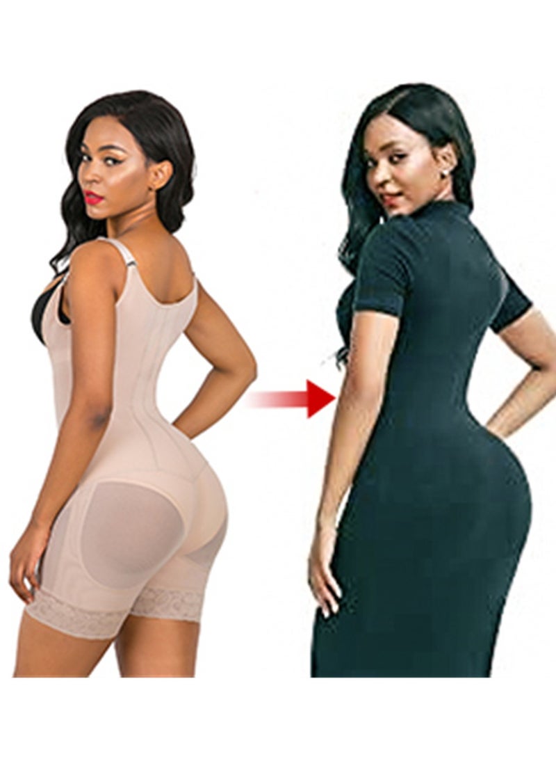 KASTWAVE Women Bodysuits Beige Shapewear for Women Body Shaper Slimming Shapewear Flat Stomach Corset Shaping Panties L Size - Image 3