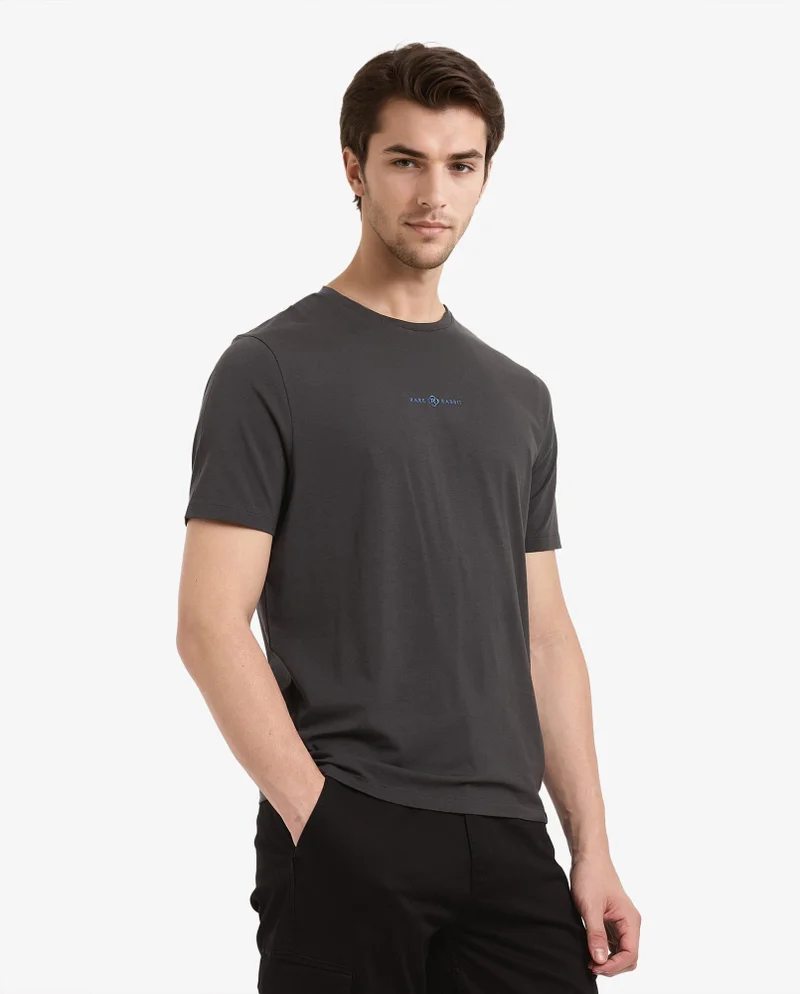 Rare Rabbit Men's Graphic Chest Print T-Shirt