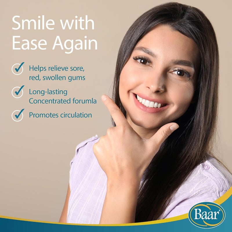 Baar Products Ioxan Herbal Gum Massage Oral Hygiene Dental Health Mouthwash Liquid Toothpaste Sodium Chloride Calcium Chloride Peppermint Oil Relief Circulation Stimulation 4 oz - Image 3