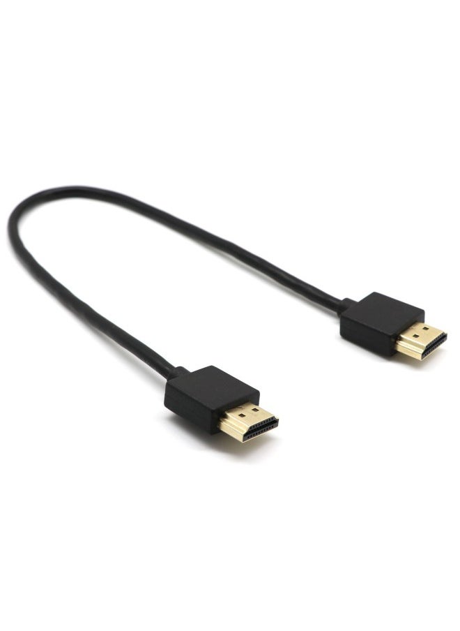 Hdmi Small Model Hdmi(19+1)2.0 Version 4K Ultra-fine Set Top Box Cable Hdmi Cable 2.0 Version-Color:Black-Line Length:3 M