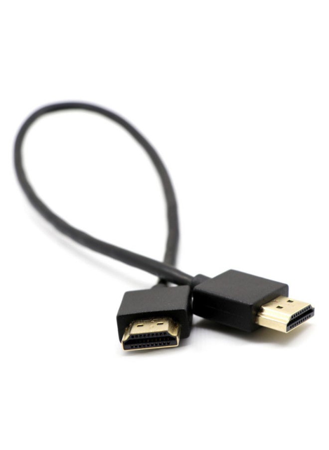 Hdmi Small Model Hdmi(19+1)2.0 Version 4K Ultra-fine Set Top Box Cable Hdmi Cable 2.0 Version-Color:Black-Line Length:3 M