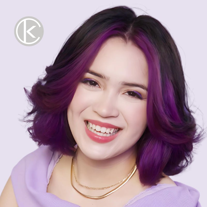 KERACOLOR صبغة شعر كيراكولور كلينديشنر بنفسجي - لون شعر شبه دائم مع بلسم ملون، خالي من القسوة، 12 أونصة سائلة. - Image 5