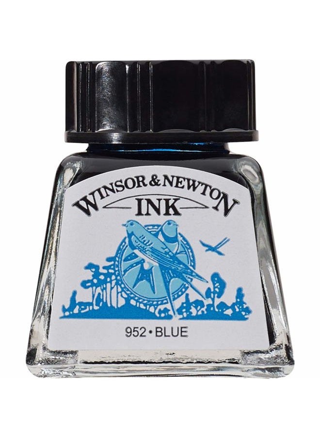 WINSOR & NEWTON Drawing Ink, 14ml Bottle, Blue  - Image 1