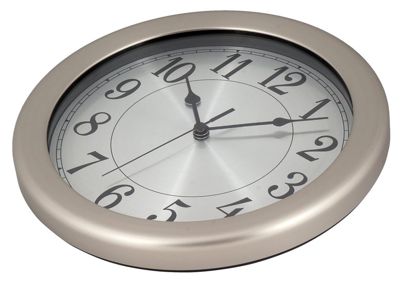 JUSTIME 8.5 inch Water Resistant Wall Clock for Bathroom Clock Wall Decor Small Space Kitchen Clocks Office Boat RV Silent Wall Clock Non Ticking - Image 5