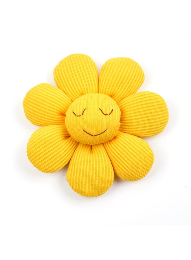 NIBEMINENT Sunflower Safety Petal Floral Brooch Pins Flower Brooch Hair Flowers Hairpin Brooch Headpieces,Plush Cartoon Brooch Shawl Clips for Women Collar Brooch - Image 2