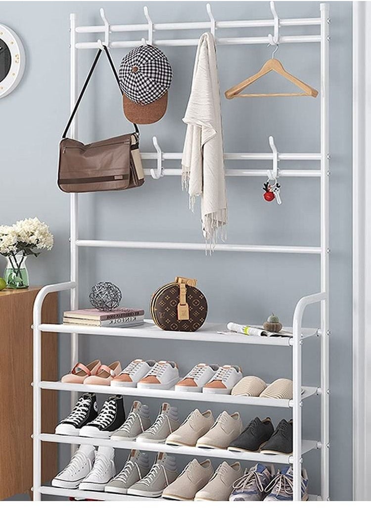 Roman Gifts - 5-Tier Multipurpose Efficient Stainless Steel Coat And Shoes Rack For Home - Image 1