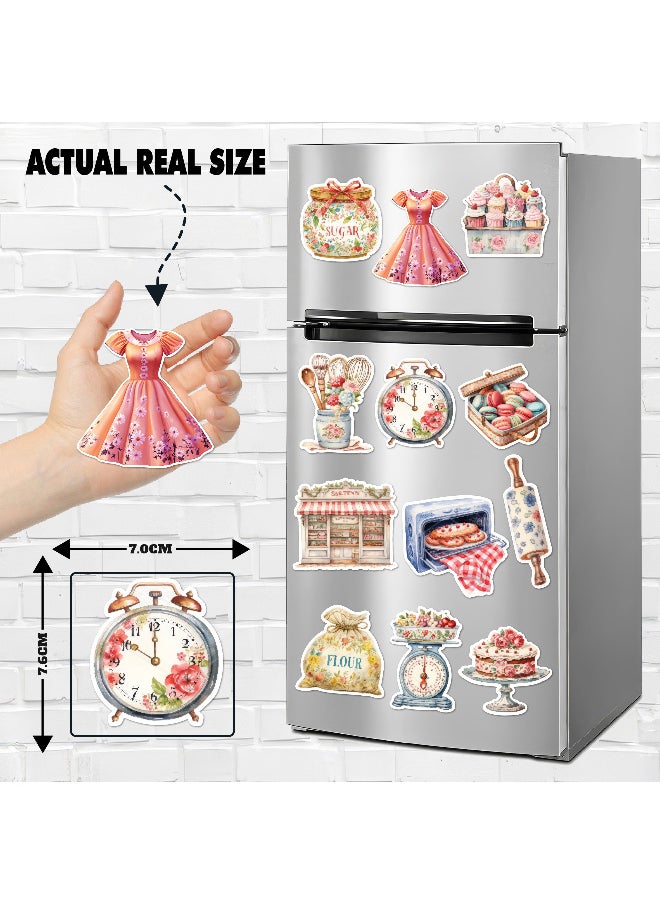 Generic Fridge Magnet, Cute Special Kitchen Flora Collection 12 Pieces, High Quality Printed, Magnetic Fridge Decor, Decorative Magnets, Strong Magnet, Magnetic Stickers, Fridge Magnet Set, Cute Refrigerator Magnets  - Image 3