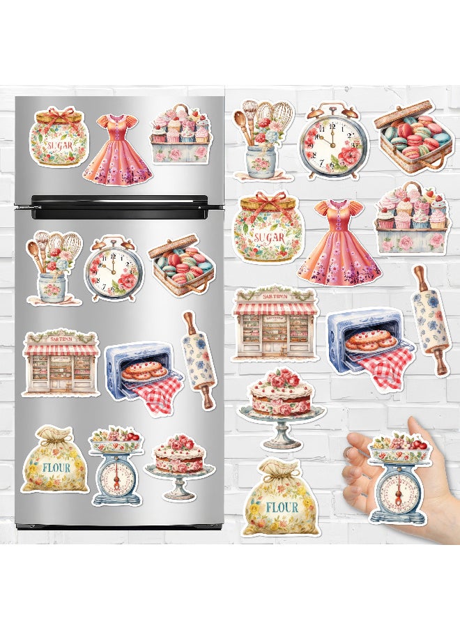 Generic Fridge Magnet, Cute Special Kitchen Flora Collection 12 Pieces, High Quality Printed, Magnetic Fridge Decor, Decorative Magnets, Strong Magnet, Magnetic Stickers, Fridge Magnet Set, Cute Refrigerator Magnets  - Image 1