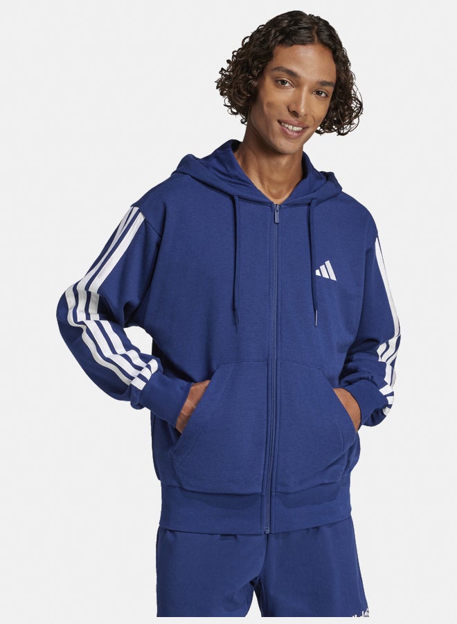Adidas Essentials 3-Stripes French Terry Full-Zip Hoodie  - Image 1