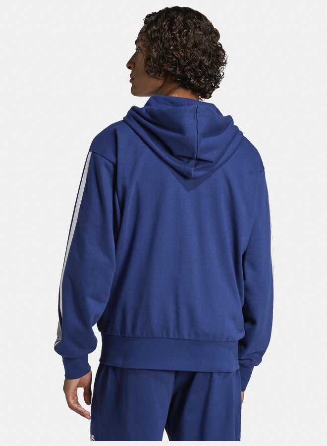 Adidas Essentials 3-Stripes French Terry Full-Zip Hoodie  - Image 4
