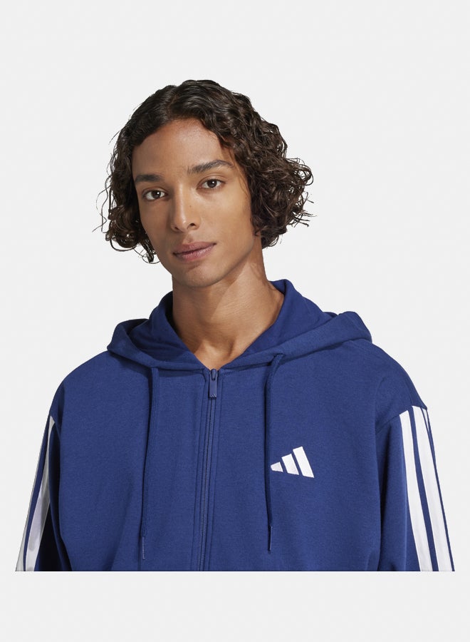 Adidas Essentials 3-Stripes French Terry Full-Zip Hoodie  - Image 3