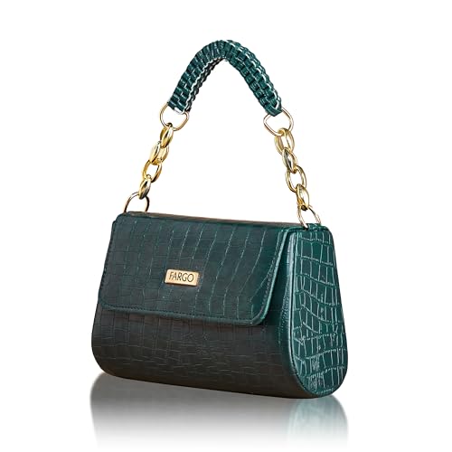 Fargo PU Women's Sling Bag Handbag For Women (Green) - Image 1