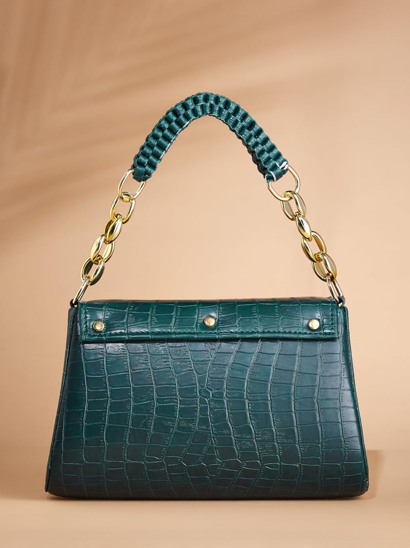 Fargo PU Women's Sling Bag Handbag For Women (Green) - Image 5