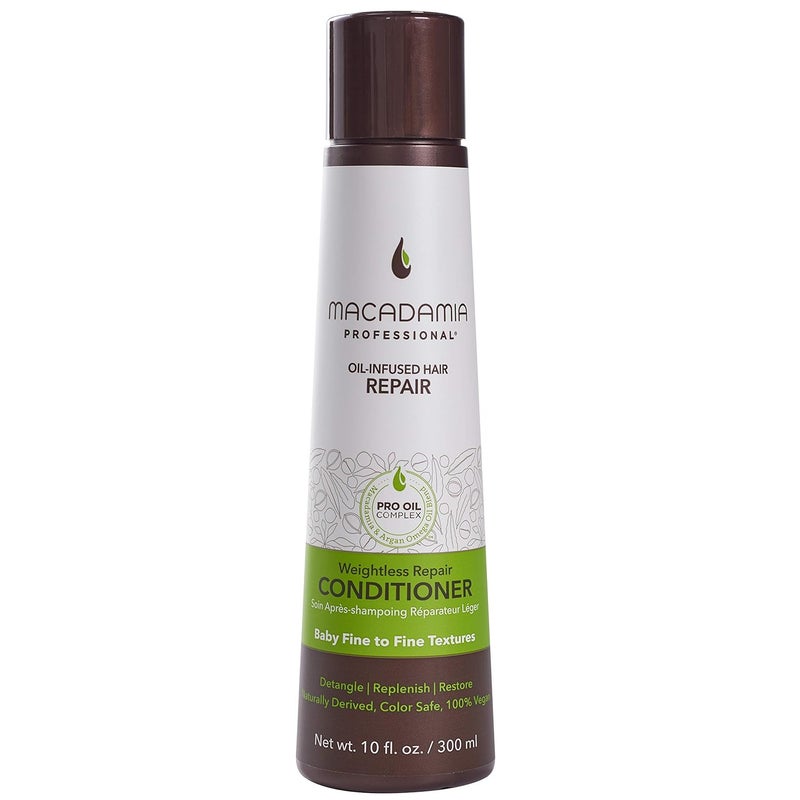 Macadamia Professional Hair Care Sulfate Weightless Repair Conditioner, Sheer Pecan, 10 Fl Oz (Pack of 1)