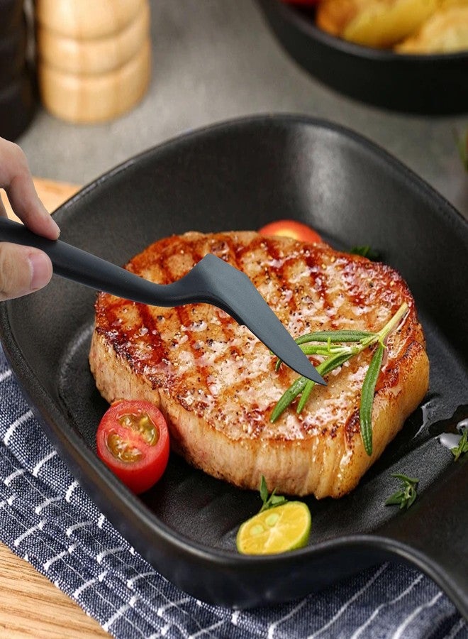 Septe Silicone Pancake Spatula,Wide silicone pancake turner Omelette Spatula,silicone flipper spatula for nonstick cookware,2 Pack (Black) - Image 3
