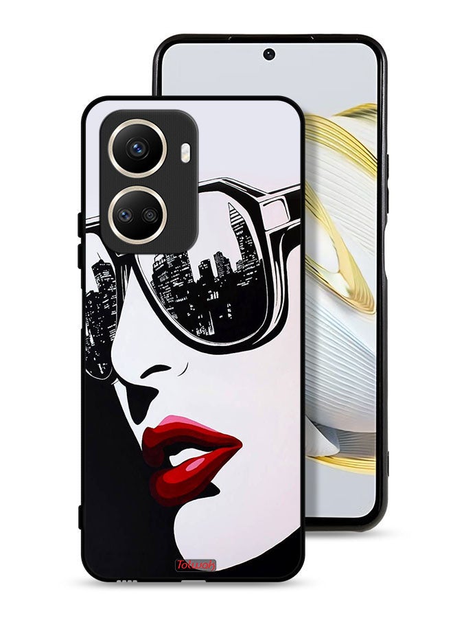Tolwak Huawei nova 10 SE Protective Case Cover Girl Face Abstract Art - Image 1