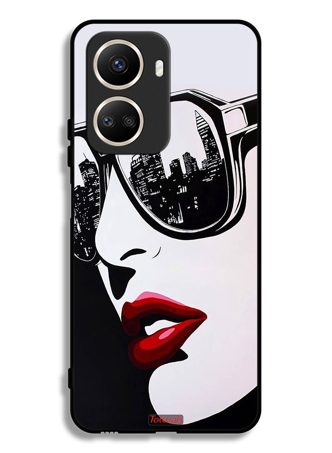 Tolwak Huawei nova 10 SE Protective Case Cover Girl Face Abstract Art - Image 2