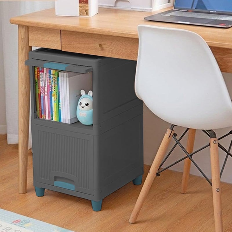 HOLLIO Chest of Drawers for Storage Drawer Organizer Foldable Plastic Cabinet for Storage Wardrobe for Clothes Plastic Cupboard for Clothes Plastic Modular Drawer Storage Box - Image 4