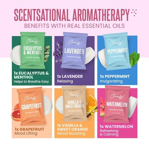 Cleverfy Shower Steamers Aromatherapy - Birthday Gifts for Women, Mom, Wife, Grandma, Her, Best Friend, Daughter, Sister, Teens & Girlfriend - 6 Tablets - Image 4