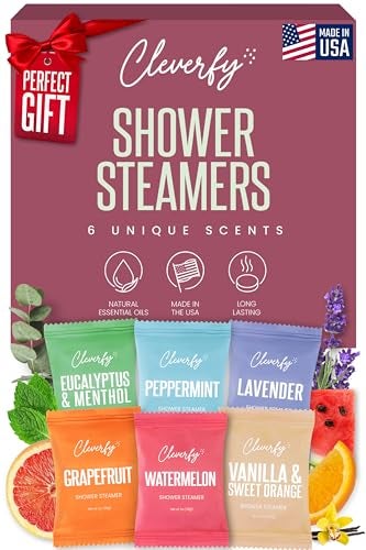 Cleverfy Shower Steamers Aromatherapy - Birthday Gifts for Women, Mom, Wife, Grandma, Her, Best Friend, Daughter, Sister, Teens & Girlfriend - 6 Tablets - Image 1