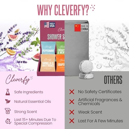 Cleverfy Shower Steamers Aromatherapy - Birthday Gifts for Women, Mom, Wife, Grandma, Her, Best Friend, Daughter, Sister, Teens & Girlfriend - 6 Tablets - Image 5