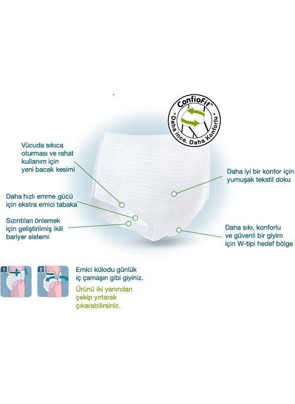 Tena 6 Damla Plus Absorbent Panties 120 Pieces Medium Patient Diapers  - Image 1