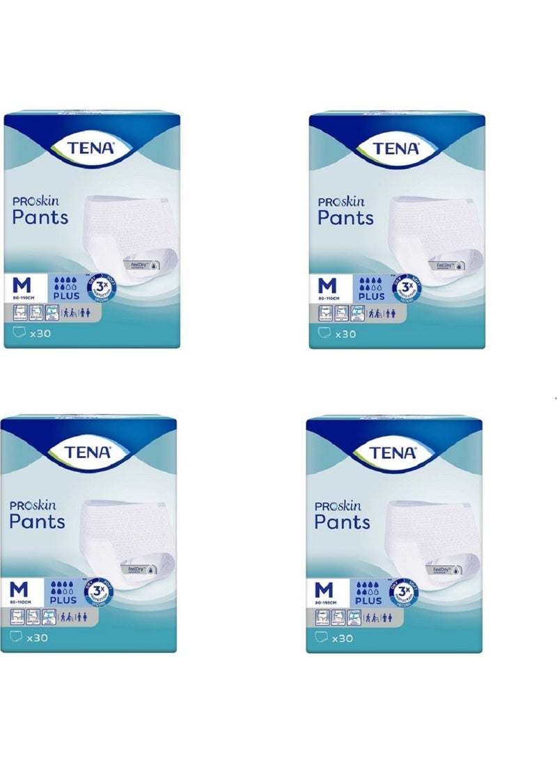 Tena 6 Damla Plus Absorbent Panties 120 Pieces Medium Patient Diapers  - Image 2