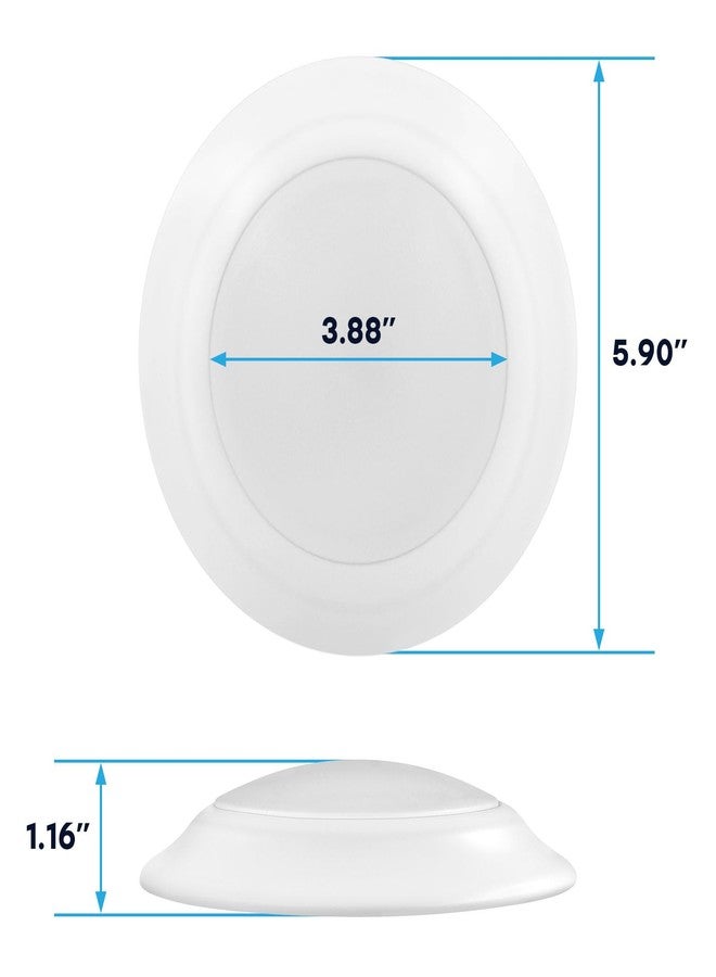 LUXRITE 4 Inch LED Disk Lights, Dimmable Flush Mount Ceiling Light, 5CCT Selectable 2700K 3000K 3500K 4000K 5000K, 11W, 800LM, Surface Mount Light Fixture, Damp Rated, ETL - Image 3