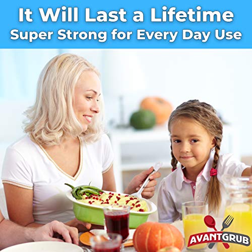 Avant Grub Super Strong, Ergonomic 11 in Serving Spoon 5 Pk. Big, Solid Stainless Steel Spoons for Cooking, Baking and Basting. Best Kitchen Flatware for Buffet and Banquet Service in Restaurants and Homes - Image 3