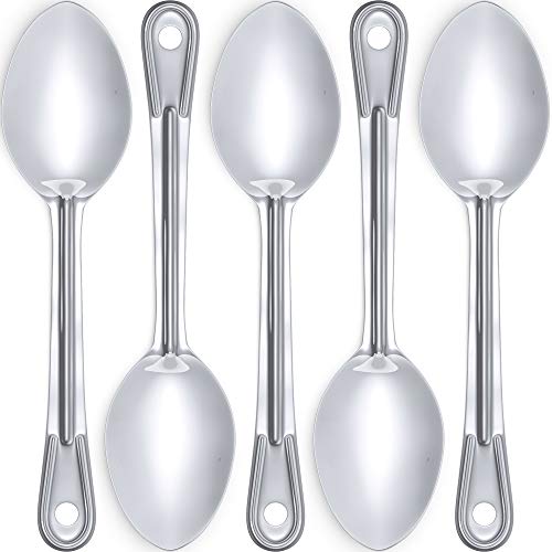 Avant Grub Super Strong, Ergonomic 11 in Serving Spoon 5 Pk. Big, Solid Stainless Steel Spoons for Cooking, Baking and Basting. Best Kitchen Flatware for Buffet and Banquet Service in Restaurants and Homes - Image 2